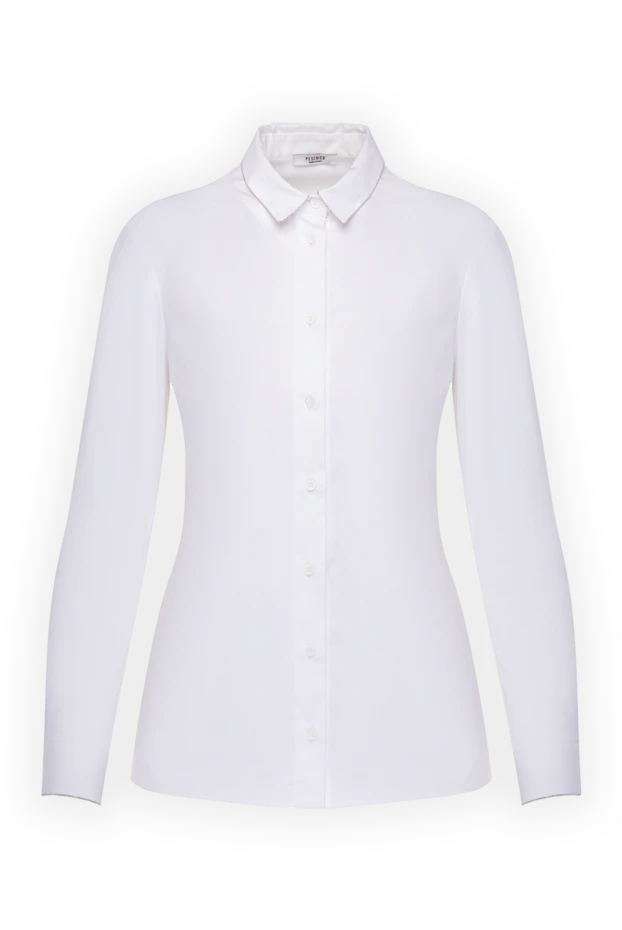 Peserico женские блуза из хлопка и полиамида белая женская купить с ценами и фото 155904 - фото 1
