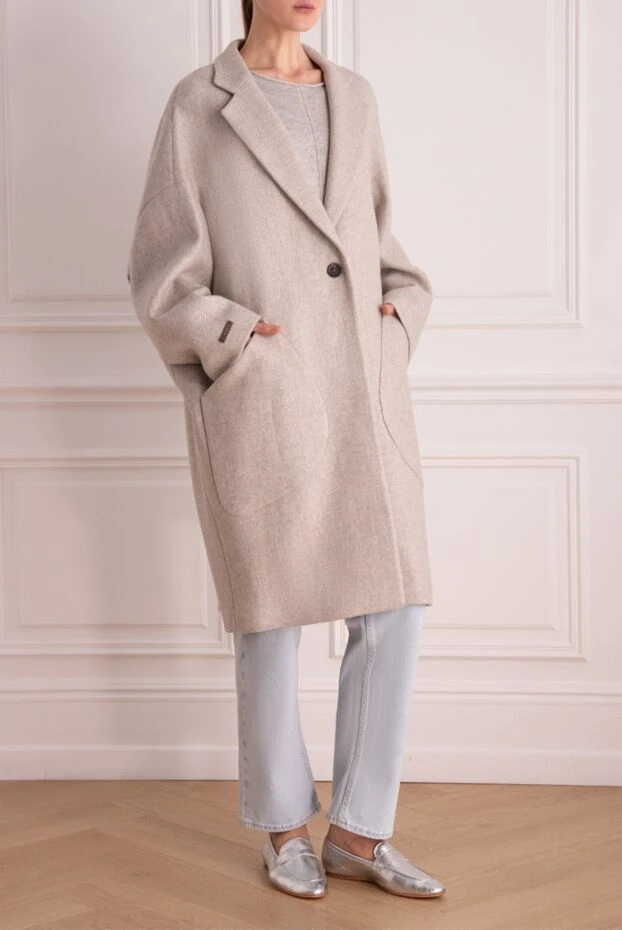 Peserico женские пальто серое женское купить с ценами и фото 155909 - фото 2