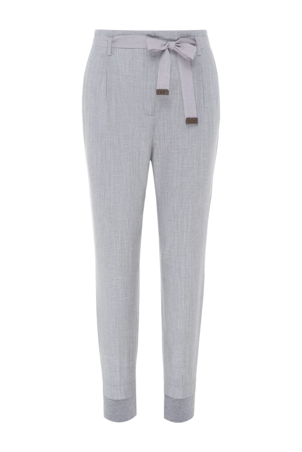 Peserico женские брюки серые женские купить с ценами и фото 155914 - фото 1