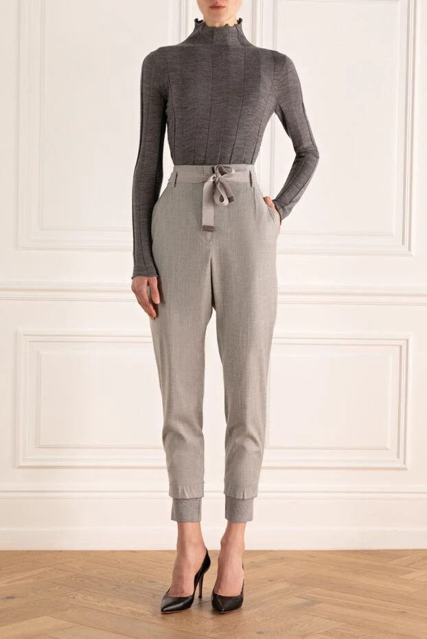 Peserico woman gray trousers for women buy with prices and photos 155914 - photo 2