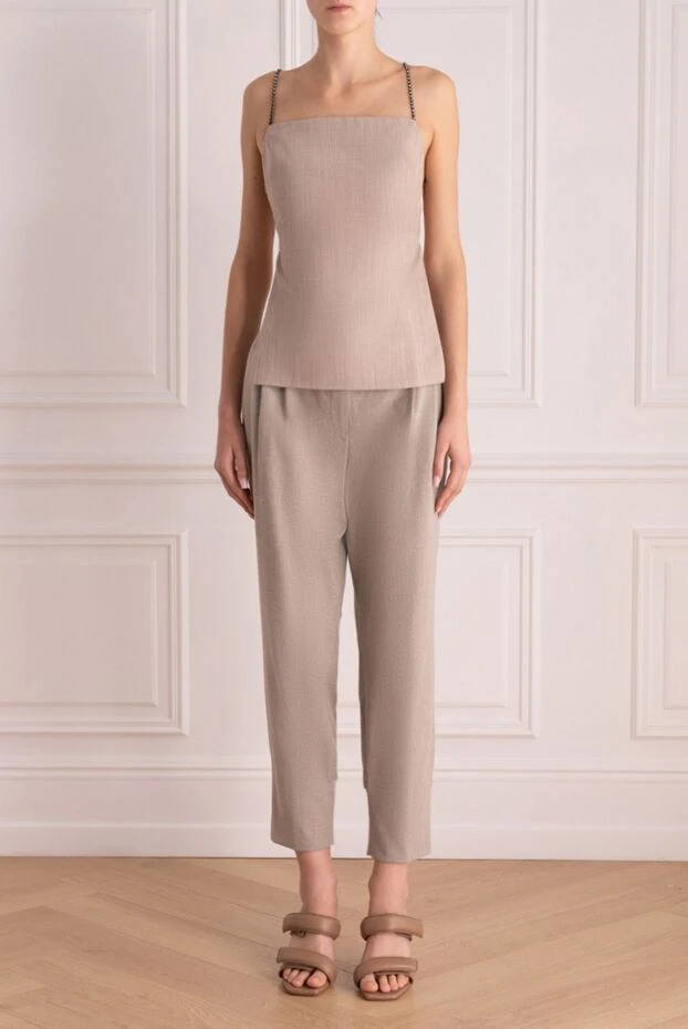 Peserico woman beige trousers for women buy with prices and photos 155915 - photo 2
