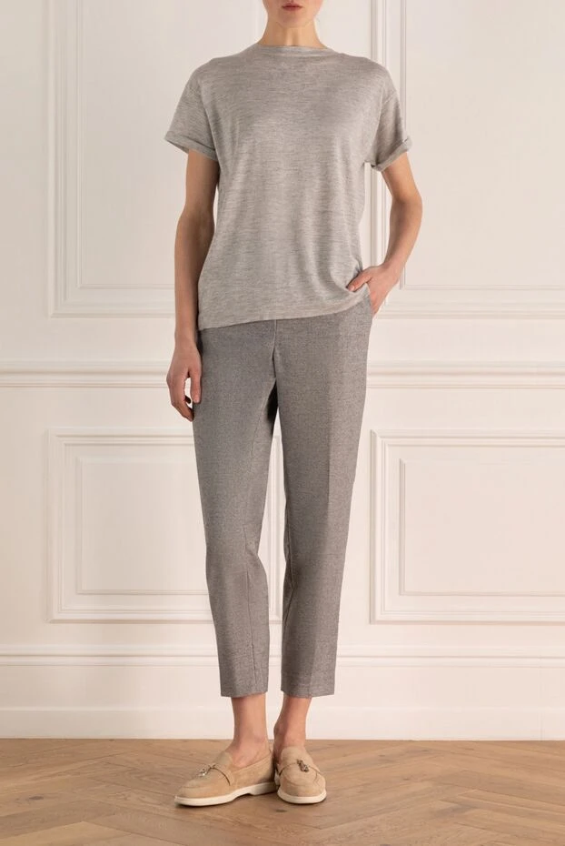 Peserico woman gray trousers for women buy with prices and photos 155923 - photo 2
