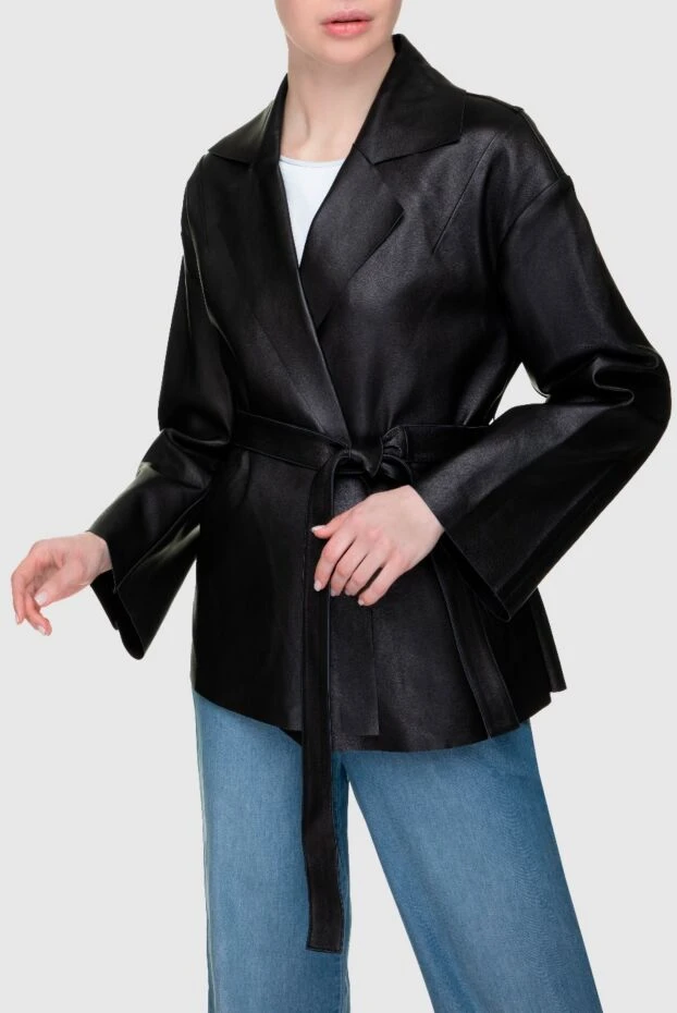 Fleur de Paris woman jacket made of genuine leather black for women buy with prices and photos 155930 - photo 2