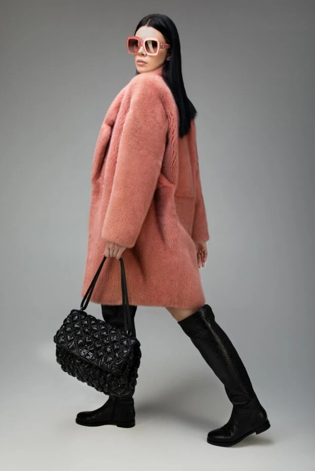 Le Silla ботфорти високі жіночі з фактурної шкіри чорні 155962 - фото 2