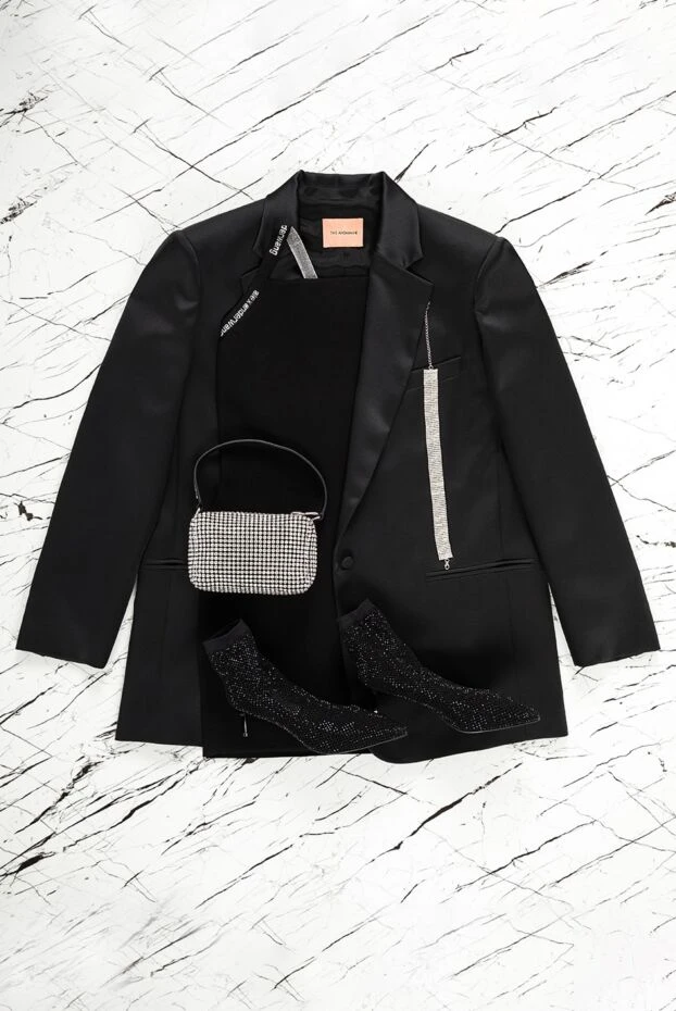 Le Silla women's black suede ankle boots with lurex 155964 - photo 3