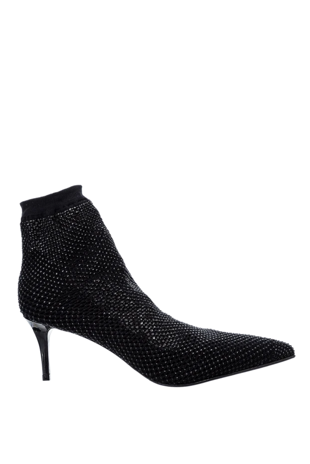 Le Silla women's black suede ankle boots with lurex 155964 - photo 1