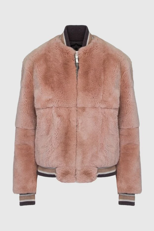 Panicale jacket and natural fur pink for women 156006 - photo 1