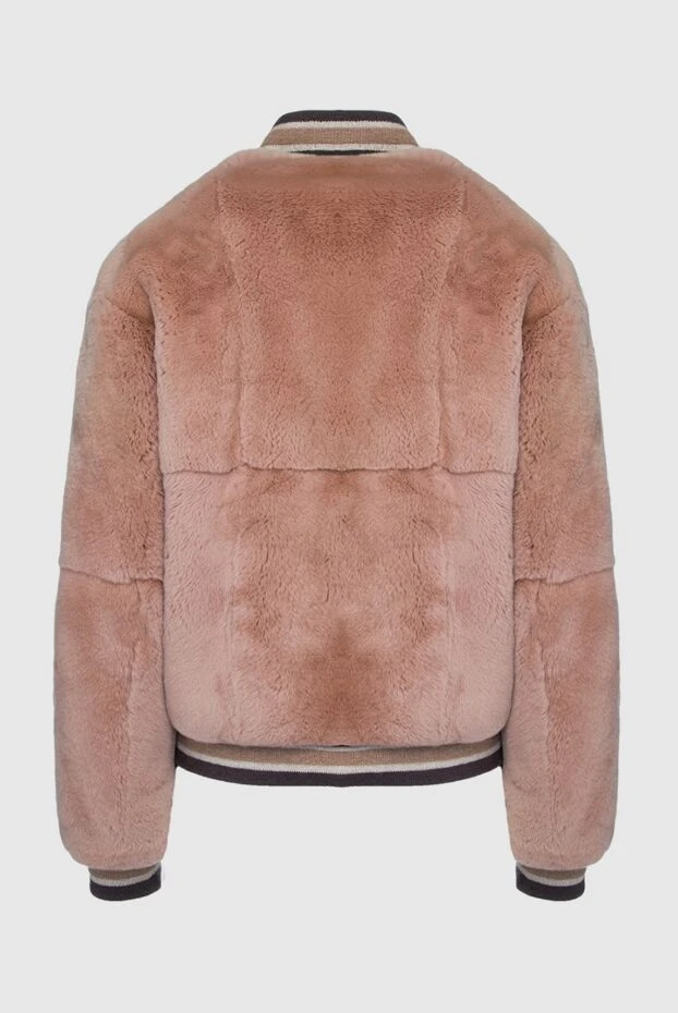 Panicale woman jacket and natural fur pink women's 156006 - photo 2