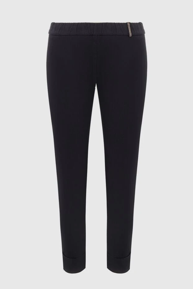 Panicale woman black cotton and polyester trousers for women buy with prices and photos 156021 - photo 1