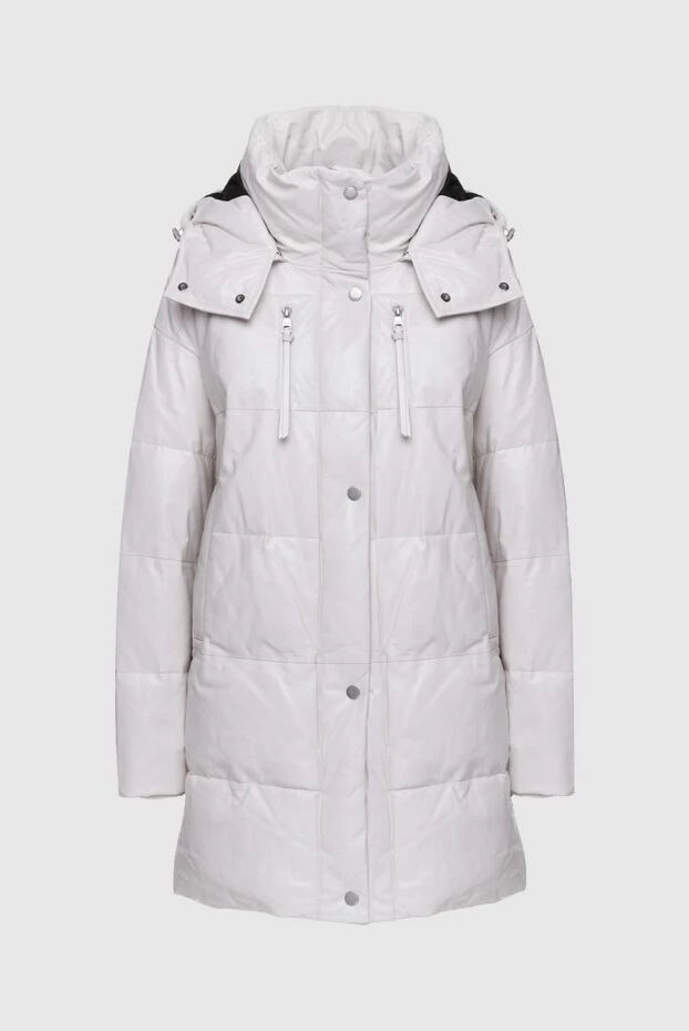 Intuition woman down jacket made of genuine leather, white for women buy with prices and photos 156031 - photo 1