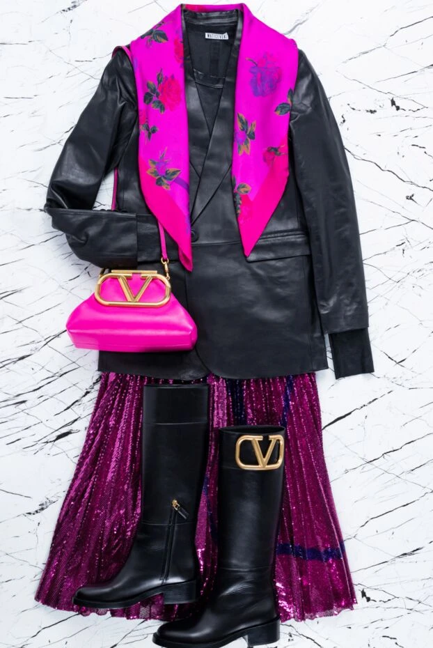 Intuition black leather jacket basic elongated with neat pockets 156032 - photo 2