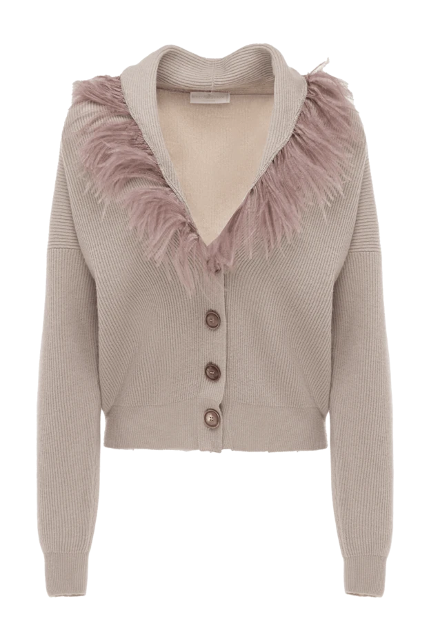 Rocco Ragni woman beige cardigan for women buy with prices and photos 156090 - photo 1