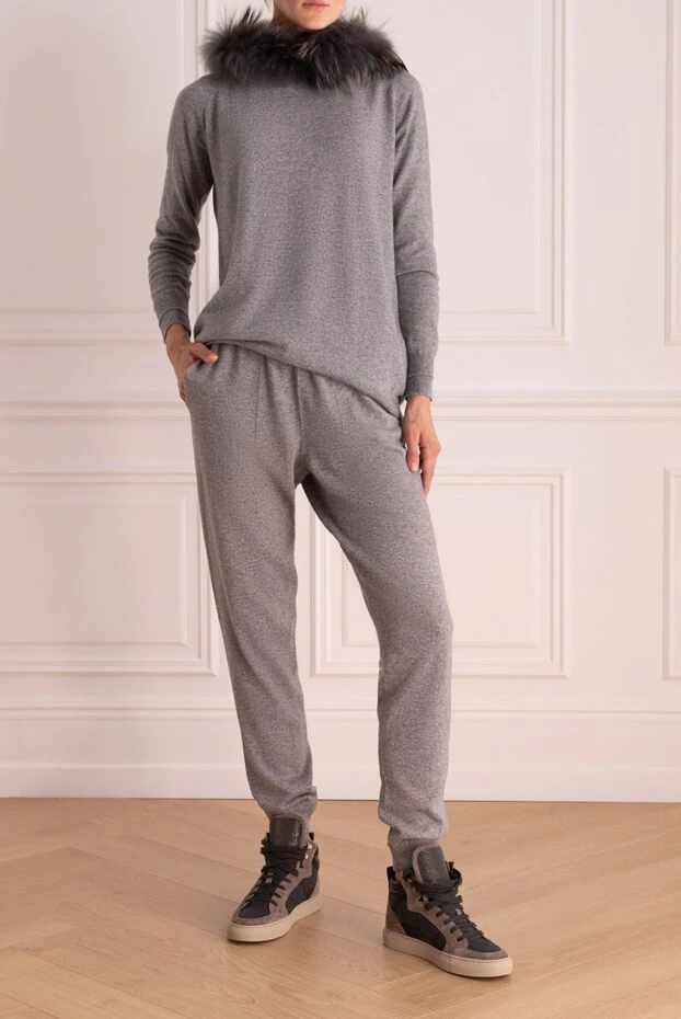 Rocco Ragni woman gray trousers for women buy with prices and photos 156091 - photo 2