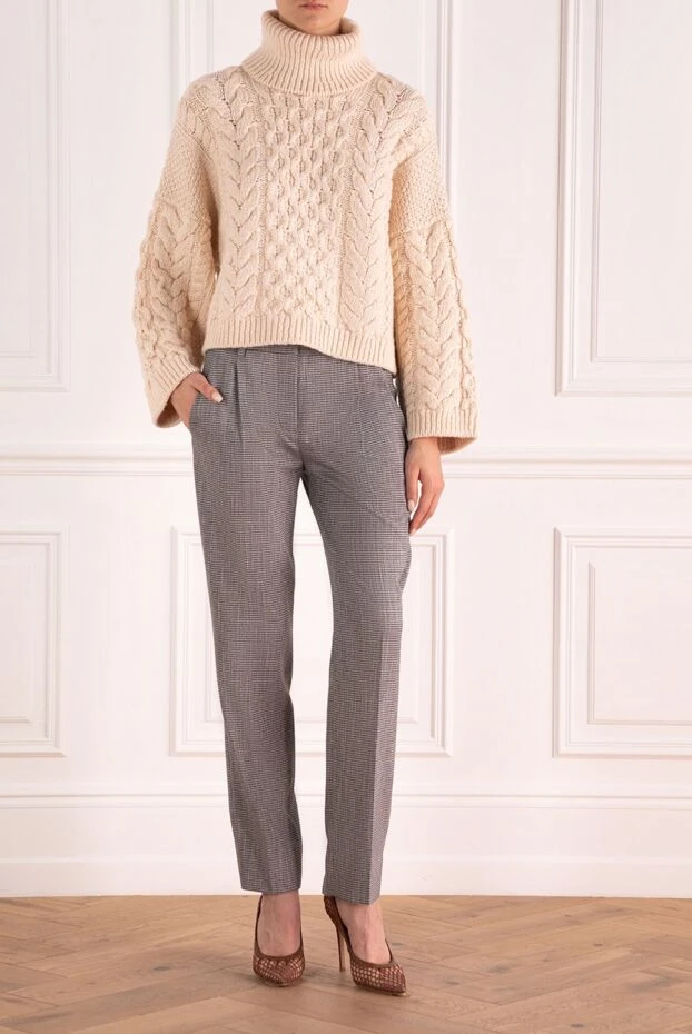 Rocco Ragni woman gray trousers for women buy with prices and photos 156097 - photo 2