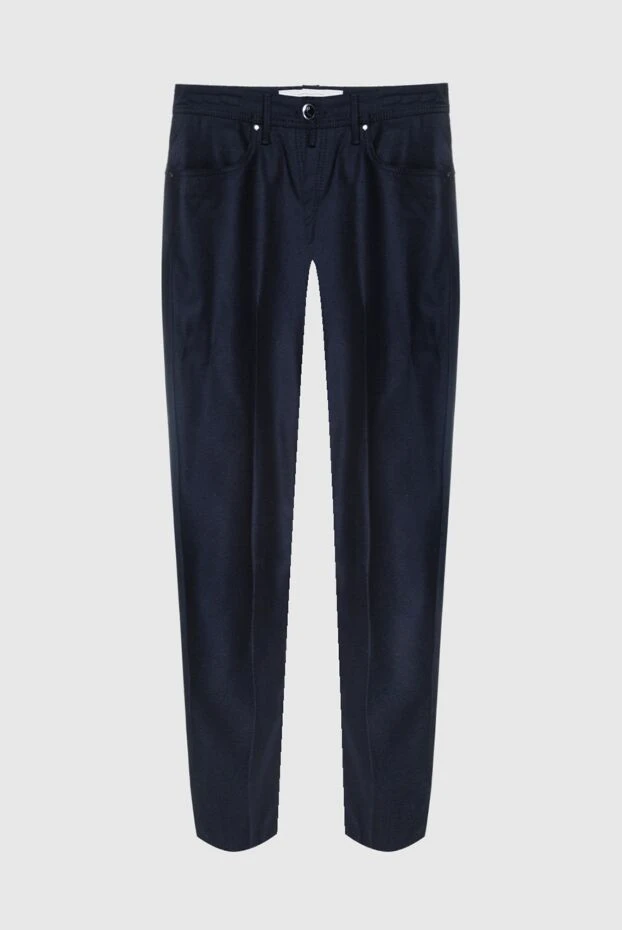 Jacob Cohen man men's black wool trousers buy with prices and photos 156118 - photo 1