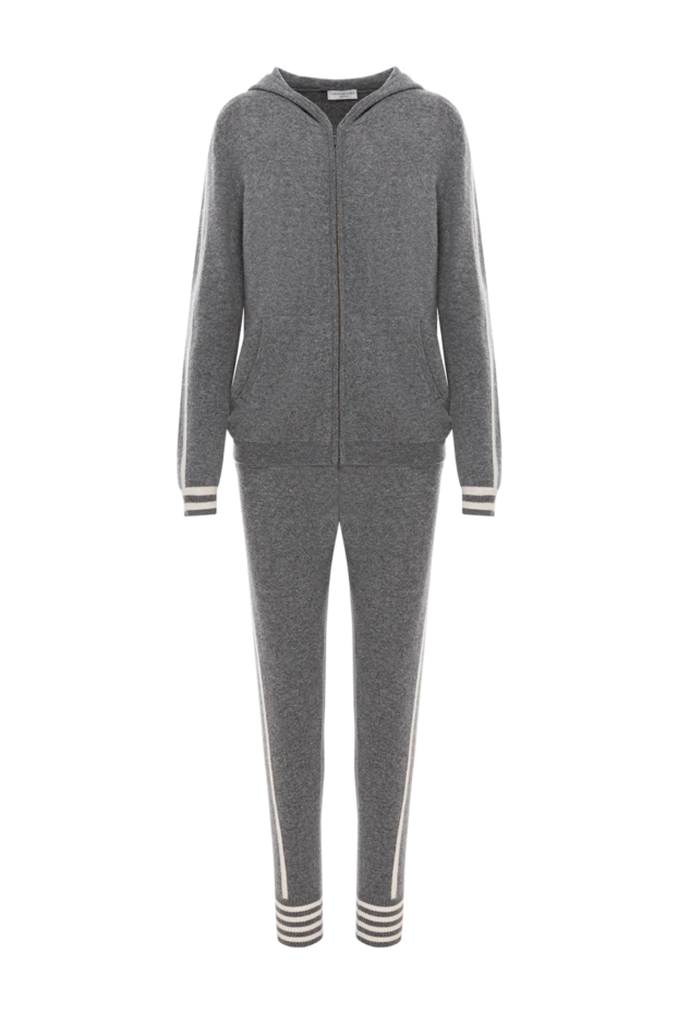 Cashmere & Silk Milano women's soft cashmere suit with stripes and cuffs 156156 - photo 1