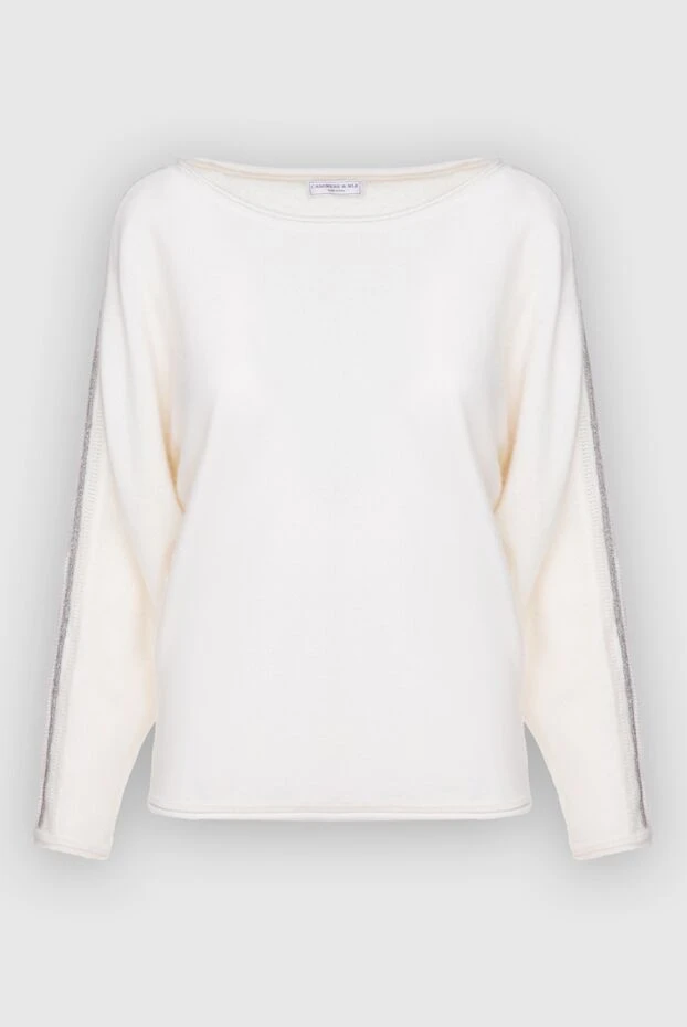 Cashmere & Silk Milano жіночі джемпер з кашеміру білий жіночий купити фото з цінами 156159 - фото 1
