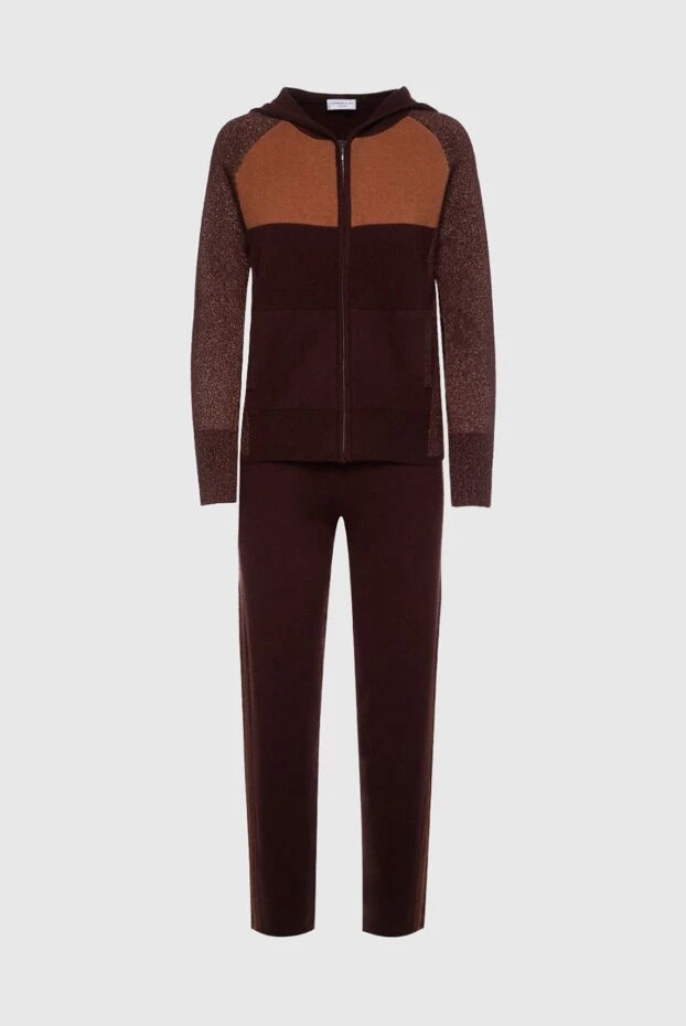 Cashmere & Silk Milano жіночі костюм прогулянковий із кашеміру коричневий жіночий купити фото з цінами 156183 - фото 1