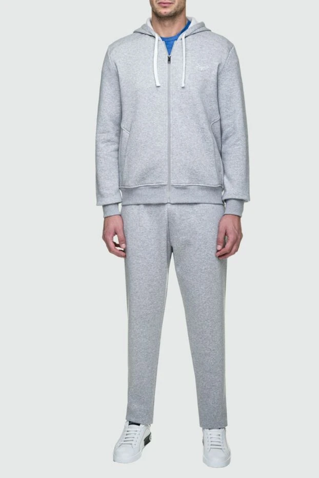 Ermenegildo Zegna man men's sports suit made of cotton and polyester, gray 156210 - photo 2