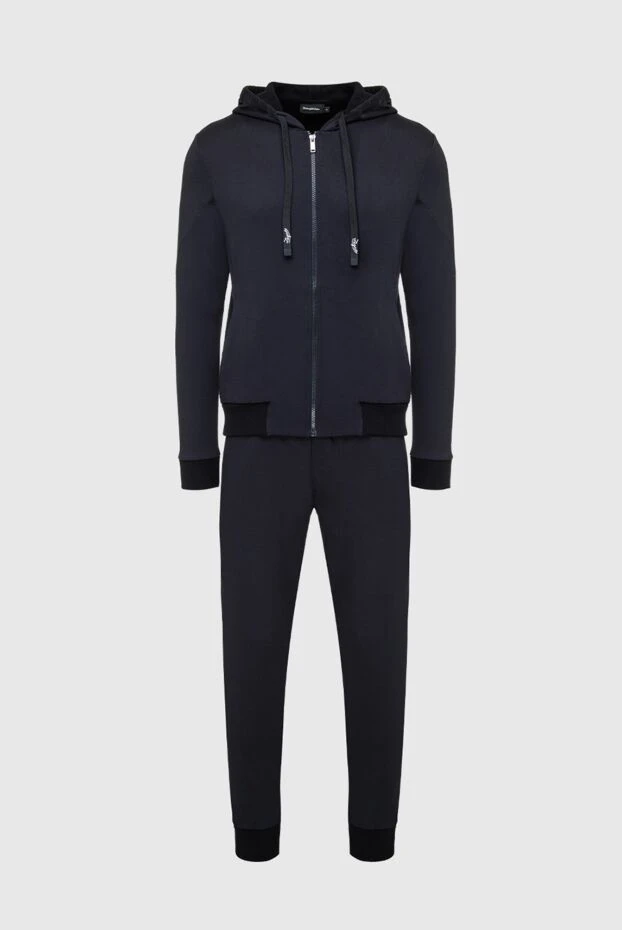 Ermenegildo Zegna man men's sports suit made of cotton and polyamide, black buy with prices and photos 156219 - photo 1