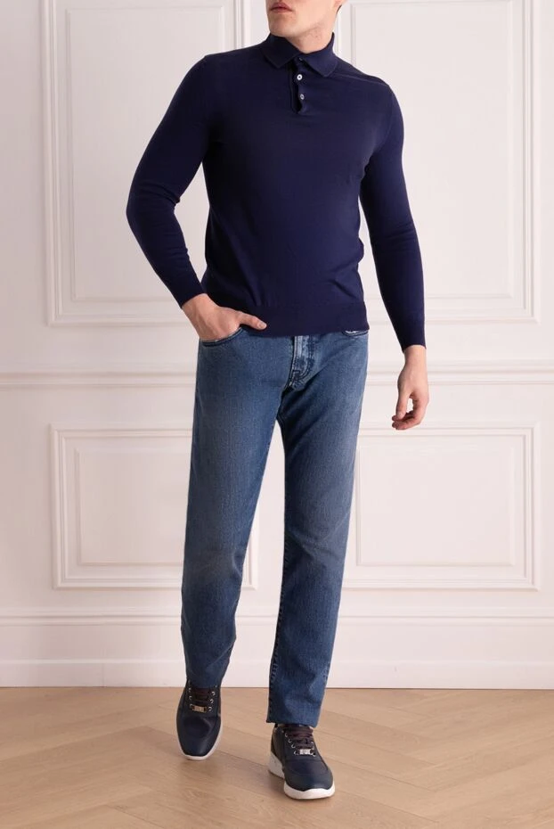 Tramarossa мужские джинсы из хлопка синие мужские купить с ценами и фото 156268 - фото 2