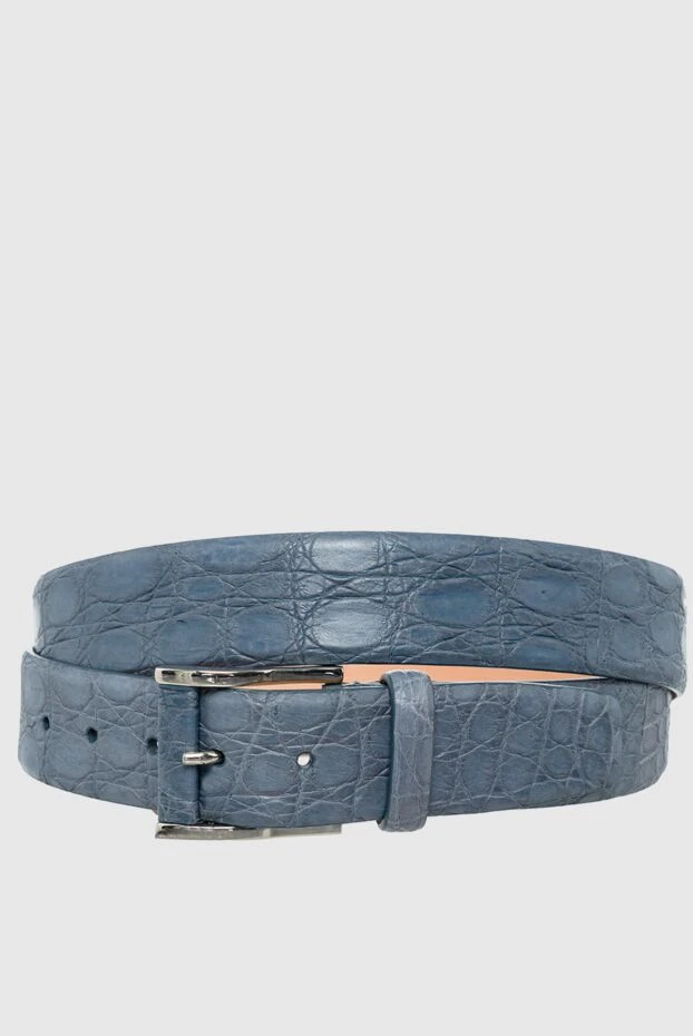 Cesare di Napoli man blue crocodile leather belt for men buy with prices and photos 156272 - photo 1