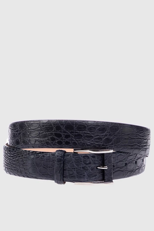 Cesare di Napoli man crocodile leather belt blue for men buy with prices and photos 156273 - photo 1
