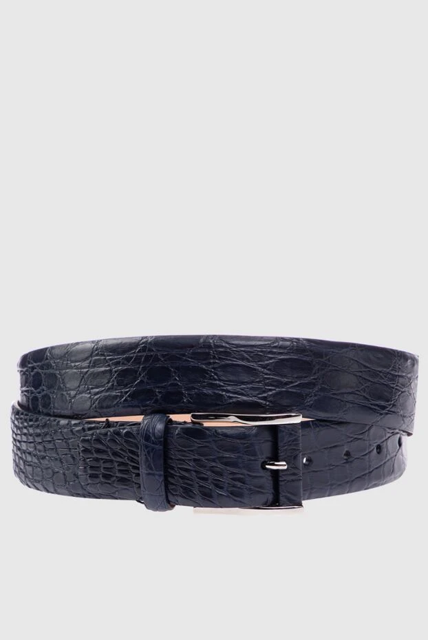 Cesare di Napoli man crocodile leather belt blue for men buy with prices and photos 156274 - photo 1