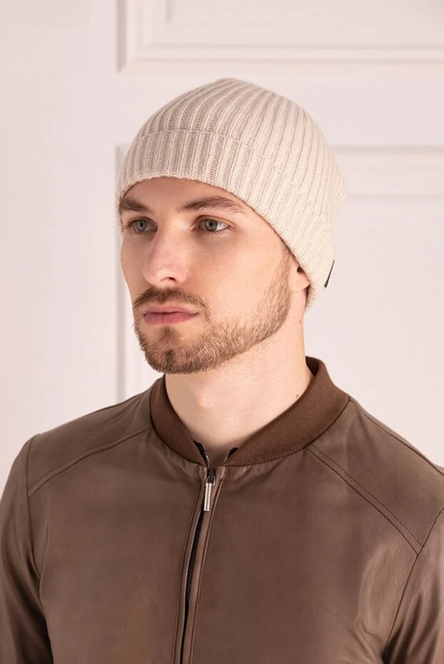 Corneliani man beige cashmere hat for men buy with prices and photos 156284 - photo 2