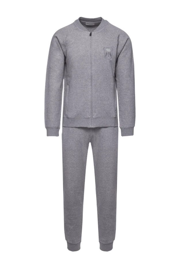 Corneliani man men's sports suit made of cotton and polyamide, gray buy with prices and photos 156292 - photo 1
