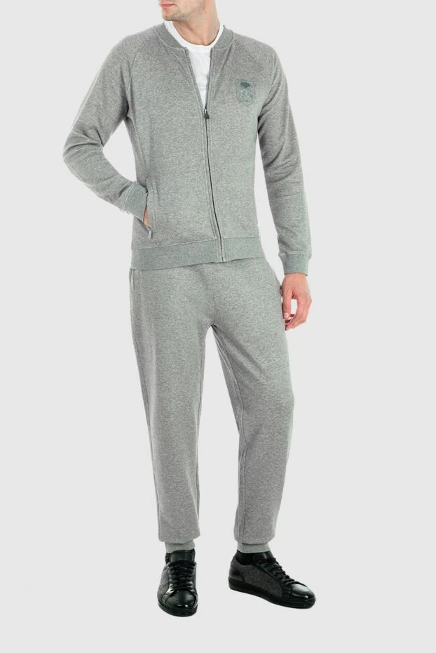 Corneliani man men's sports suit made of cotton and polyamide, gray buy with prices and photos 156292 - photo 2