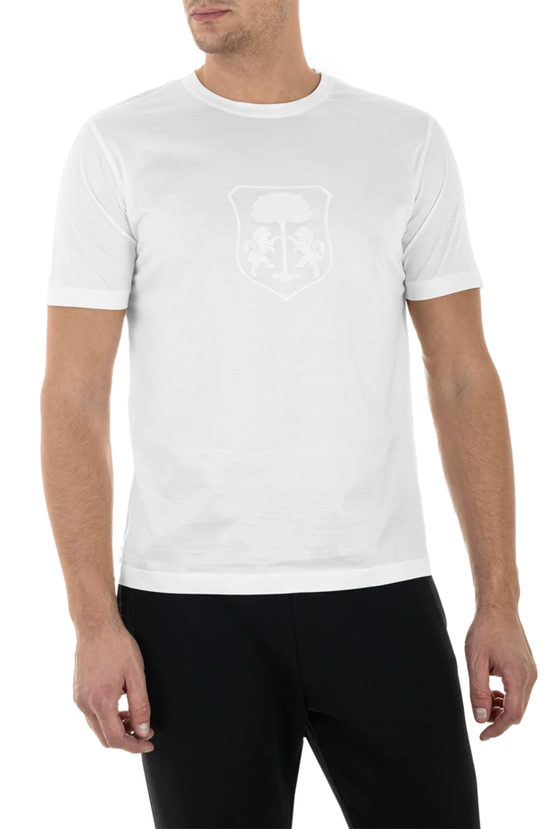 Corneliani man white cotton t-shirt for men buy with prices and photos 156293 - photo 2