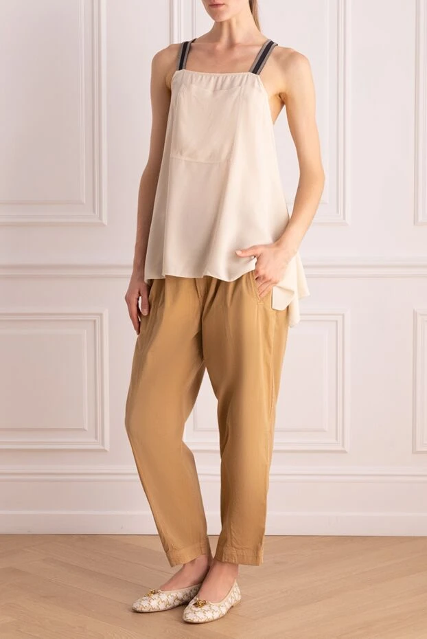 Citizens of Humanity woman beige cotton trousers for women 156302 - photo 2