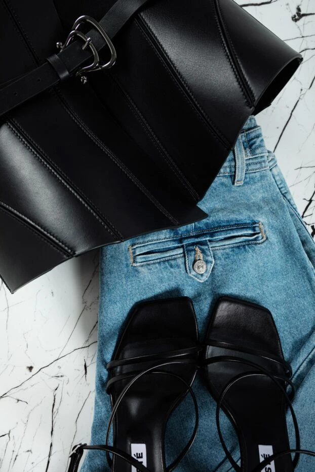 Citizens of Humanity women's cotton blue cropped jeans 156303 - photo 3