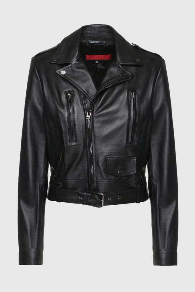 Giorgio&Mario woman women's black genuine leather jacket buy with prices and photos 156335 - photo 1