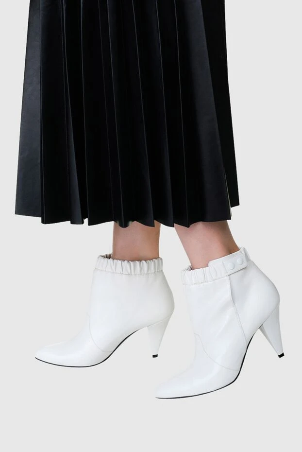 Celine woman white leather ankle boots for women buy with prices and photos 156407 - photo 1