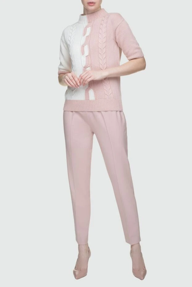 D.Exterior woman pink woolen trousers for women 156437 - photo 2