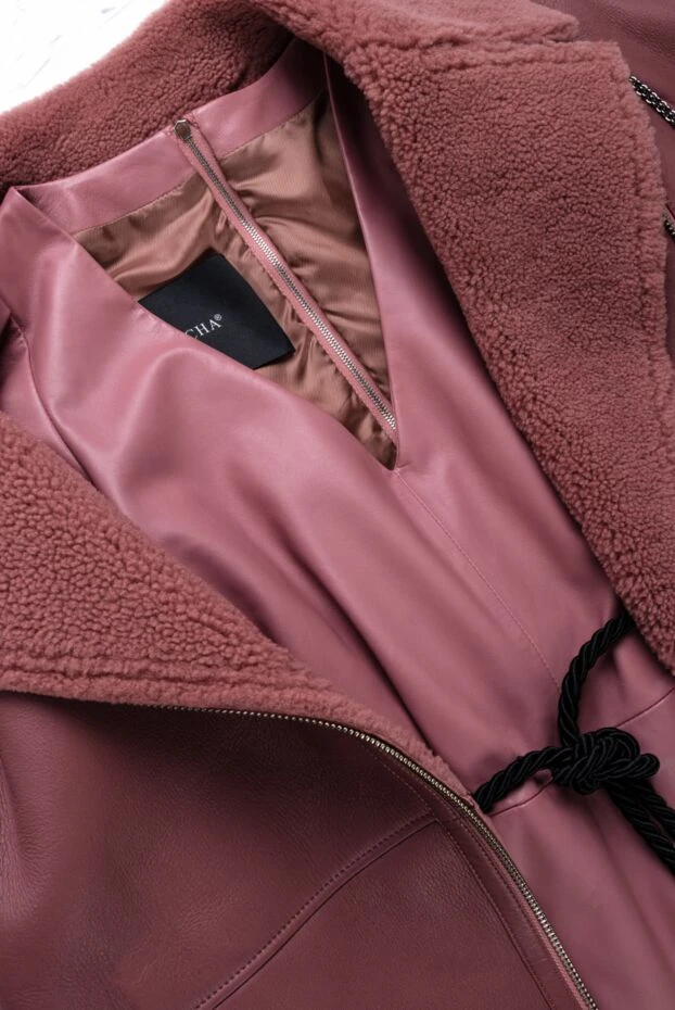 Blancha платье из кожи розовое женское 156453 - фото 2