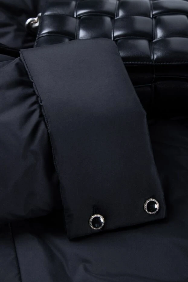 Khrisjoy black women's down jacket with double-breasted fastening 156469 - photo 2