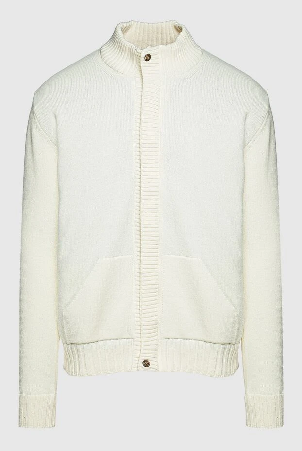 Cesare di Napoli man men's wool cardigan white buy with prices and photos 156485 - photo 1