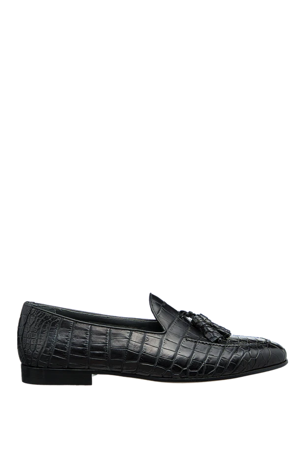Cesare di Napoli man black crocodile leather loafers for men buy with prices and photos 156498 - photo 1