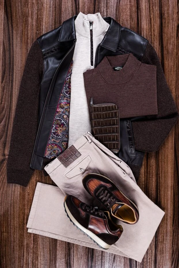 Torras beige men's wool, silk and cashmere trench coat 156502 - photo 2