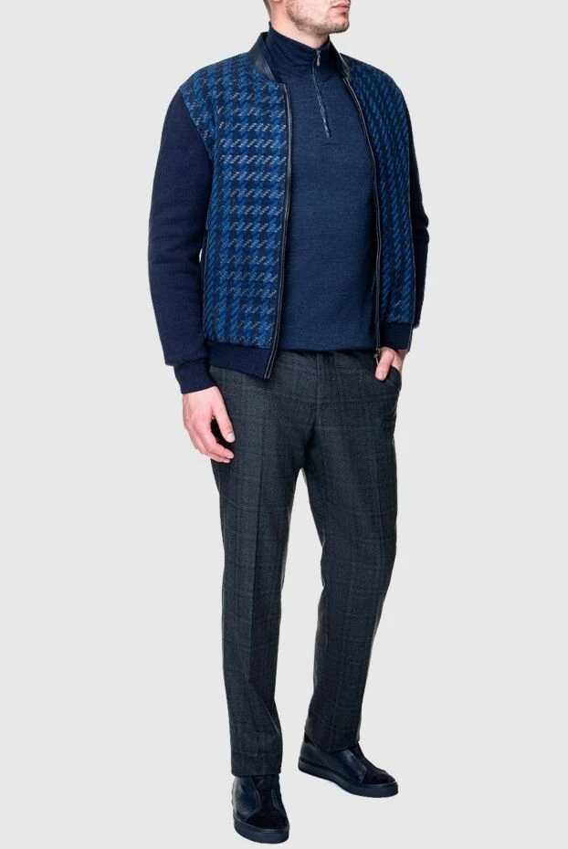 Torras man wool, silk and cashmere troyer blue for men buy with prices and photos 156503 - photo 2