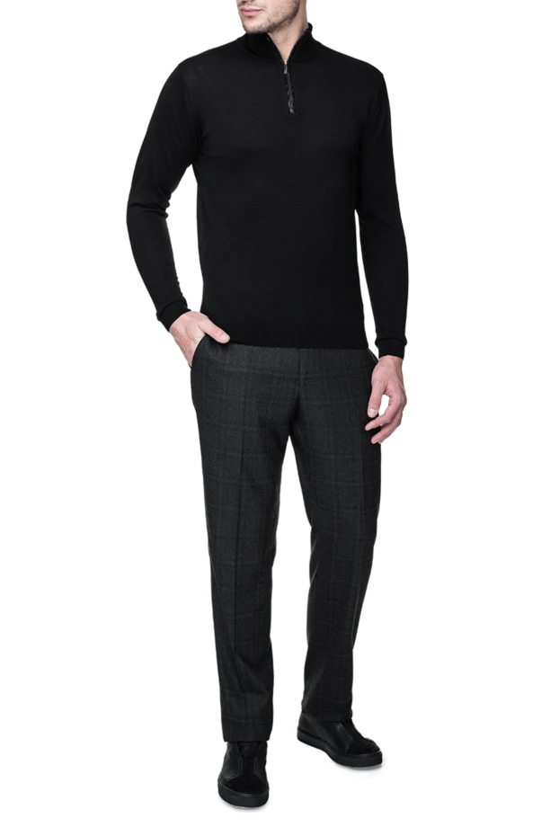 Torras man wool, silk and cashmere troyer black for men buy with prices and photos 156504 - photo 2