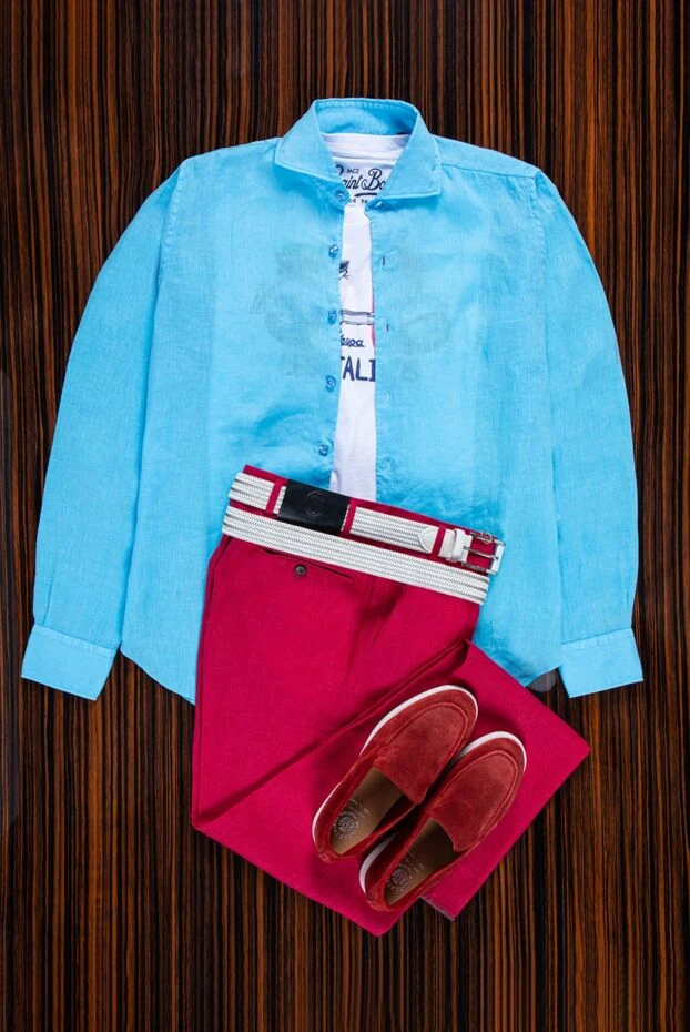 Torras pink linen pants for men 156509 - photo 2