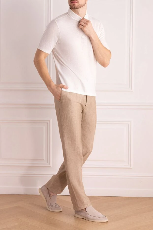 Torras beige linen pants for men 156511 - photo 2