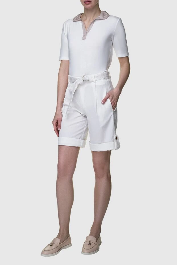 Panicale женские блуза из вискозы белая женская купить с ценами и фото 156537 - фото 2
