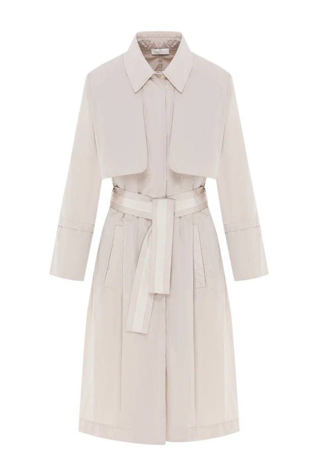 Плащ из полиэстера серый женский - фото 1