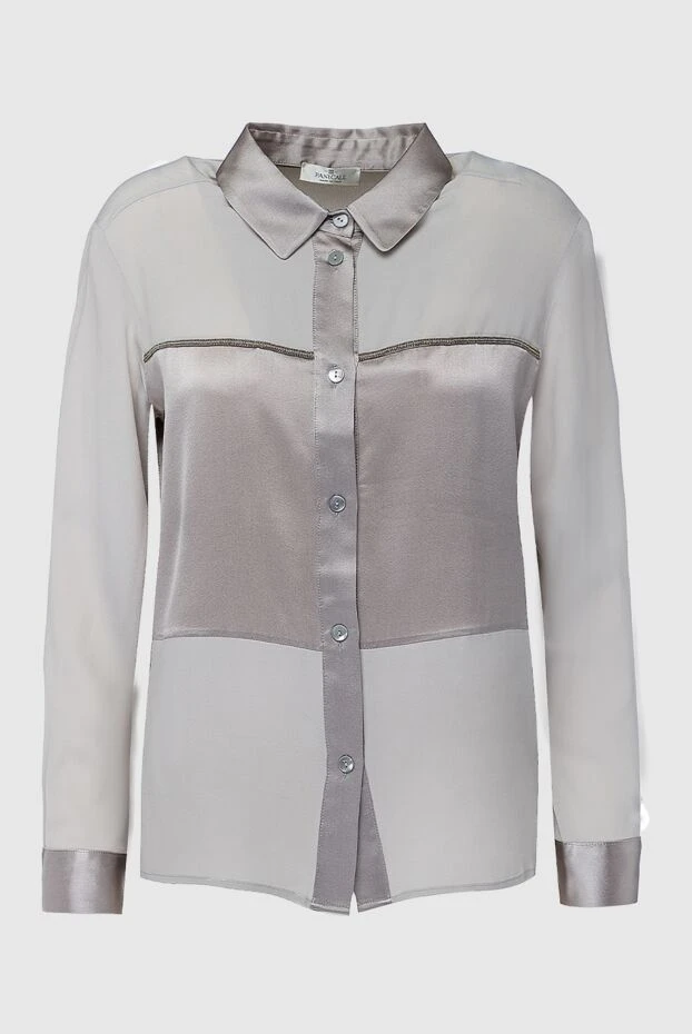 Panicale женские блузка из шелка и акрила серая женская купить с ценами и фото 156554 - фото 1