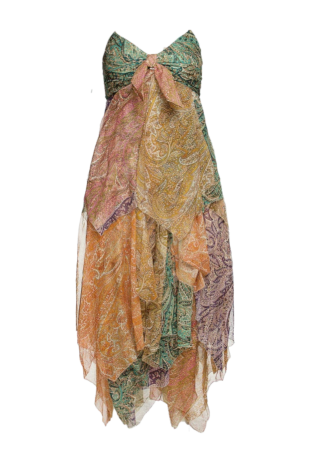 Zimmermann женские платье из шелка желтое женское купить с ценами и фото 156598 - фото 1